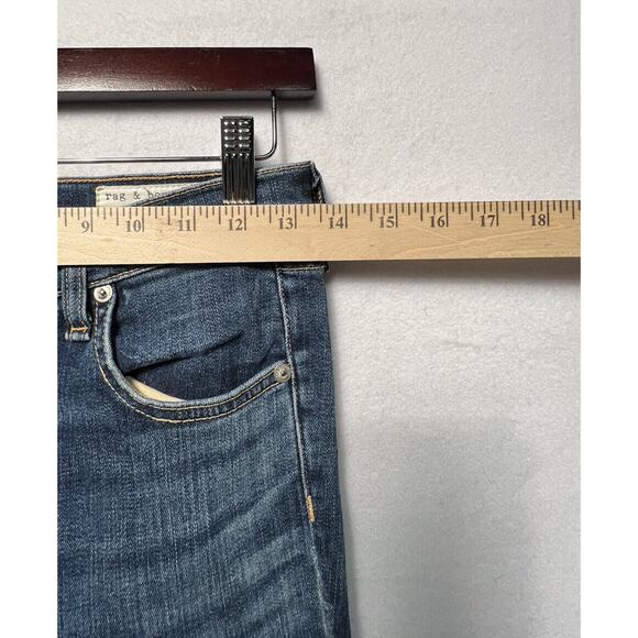 RAG & BONE WOMEN'S JEANS SIZE 25 DIVE HIGH RISE WAIST EDDY WASH SKINNY - Picture 7 of 11
